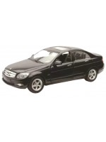 Метална количка Newray - Мercedes Benz C-Class, черна, 1:32