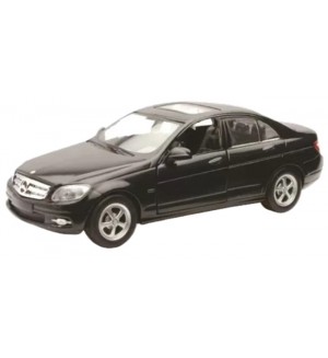 Метална количка Newray - Мercedes Benz C-Class, черна, 1:32