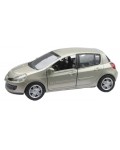 Метална количка Newray - Renault Clio, сива, 1:32
