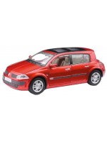 Метална количка Newray - Renault Megane, червена, 1:32