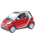 Метална количка Newray - Smart Fortwo, 1:24, червена