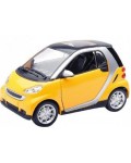 Метална количка Newray - Smart Fortwo 3 ASS, жълта, 1:43