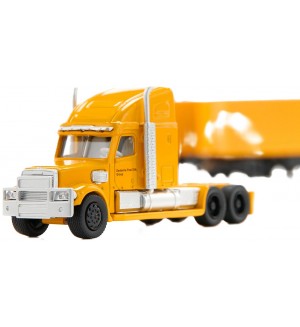 Метална количка Siku Super - Тир с две ремаркета Freightliner, 1:87