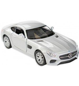 Метална количка Toi Toys Welly - Mercedes AMG, сива