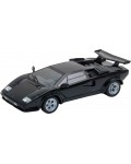 Метална количка Welly - Lamborghini Countach LP 5000 S, черна, 1:24