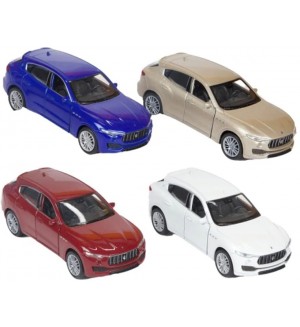 Метална количка Welly - Maserati, асортимент Метална количка Welly - Maserati, асортимент