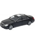Метална количка Welly - Mercedes-Benz S-Class W222, черен, 1:24