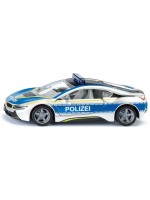 Метална полицейска количка Siku - BMW I8, с отварящи се нагоре врати, 1:50