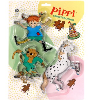 Метални формички за сладки Pippi - Пипи Дългото чорапче Метални формички за сладки Pippi - Пипи Дългото чорапче