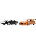 Метални колички Jada Toys Fast & Furious - Dom's Dodge Charger/Bryan's Toyota Supra, 1:32 