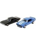 Метални колички Jada Toys Fast & Furious Legacy - 1969 Chevrolet/1968 Dodge Charger Wide Body, 1:32