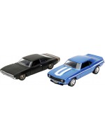 Метални колички Jada Toys Fast & Furious Legacy - 1969 Chevrolet/1968 Dodge Charger Wide Body, 1:32