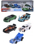 Метални колички Majorette - Porsche, 5 броя, мащаб 1:64