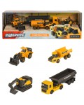 Метални строителни коли Majorette - Volvo Construction, 4 броя