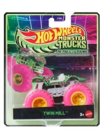 Метално бъги Hot Wheels Monster Truck Glow in the Dark - Twin Mill, 1:64