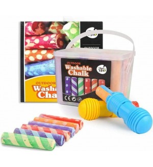 Миещи се тебешири Jar Melo - с държачи, 24 цвята Миещи се тебешири Jar Melo - с държачи, 24 цвята