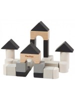 Мини комплект дървени кубчета PlanToys, 24 броя 