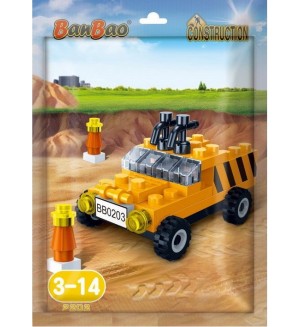 Мини конструктор BanBao - Строителен камион, 39 части