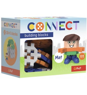 Мини конструктор Trefl Connect - За момчета, 35 части Мини конструктор Trefl Connect - За момчета, 35 части
