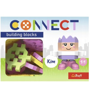 Мини конструктор Trefl Connect - За момичета, 35 части Мини конструктор Trefl Connect - За момичета, 35 части