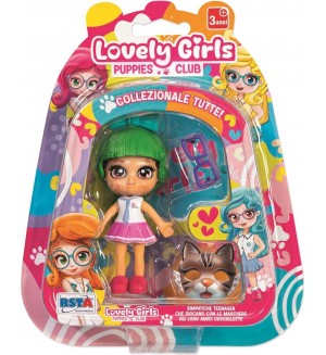 Мини кукла RS Toys Lovely Girls - Със зелена коса и аксесоари