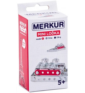 Мини метален конструктор Merkur - Kораб, 73 части