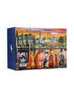 Мини пъзел Black Sea Puzzles от 54 части - Кучета на кея