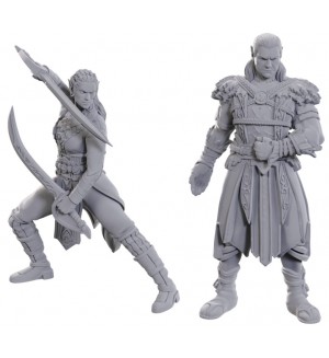 Миниатюра Wizkids Games: Dungeons & Dragons Baldur's Gate 3 Special Edition - Jaheira & Halsin (Nolzur's Marvelous Unpainted Miniatures)