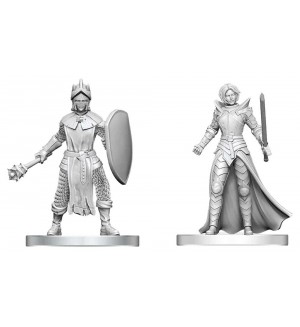 Миниатюра Wizkids Games: Dungeons & Dragons - Black Gauntlet & Zhentilar Paladin (Nolzur's Marvelous Unpainted Miniatures)