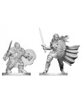 Миниатюра Wizkids Games: Dungeons & Dragons - Dwarf Fighter & Orc Paladin (Nolzur's Marvelous Unpainted Miniatures)