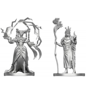 Миниатюра Wizkids Games: Dungeons & Dragons - Human Druid & Elf Sorcerer (Nolzur's Marvelous Unpainted Miniatures)