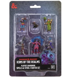 Миниатюри Wizkids Games: Dungeons & Dragons - Icons of the Realms, Player's Handbook: Spells & Steel Starter Set