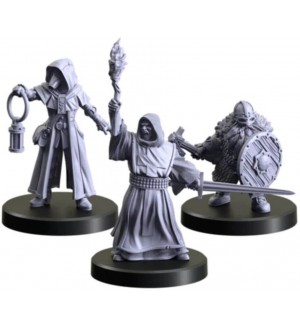 Модел The Witcher: Miniatures Classes 3 - Doctor, Priest, Man-at-Arms