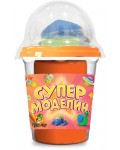 Моделин Пясъчко - С фигурки за оформяне, 100 g, оранжев