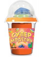 Моделин Пясъчко - С фигурки за оформяне, 100 g, оранжев