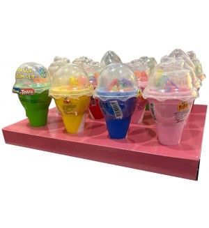 Моделин във фунийка Play-Toys - С 5 формички, асортимент
