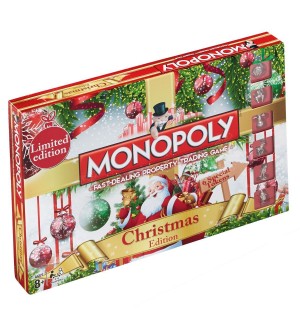 Настолна игра Hasbro Monopoly - Christmas Edition