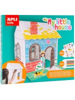 Творчески комплект Apli - Моята малка къща, сглоби и оцвети