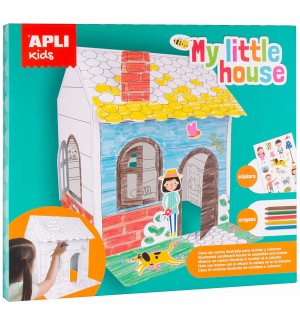 Творчески комплект Apli - Моята малка къща, сглоби и оцвети