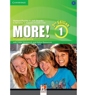 MORE! 1. 2nd Edition Student's Book with Cyber Homework and Online Resources: Английски език - ниво A1 (учебник с допълнителни материали)