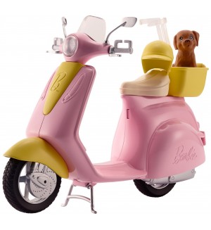 Игрален комплект Mattel Barbie - Мотопед с кученце