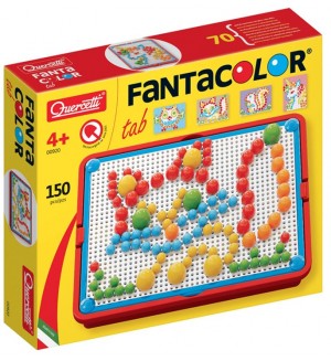 Мозайка от 160 части Quercetti – Fantacolor Portable Small