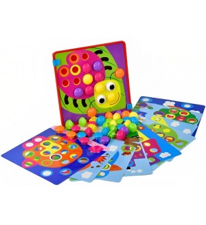 Мозайка Raya Toys - Със закачащи се гъбки Мозайка Raya Toys - Със закачащи се гъбки