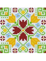 Мозайка с пиксели Bright Toys - Българска шевица, 48 x 48 пиксела, Елбетица
