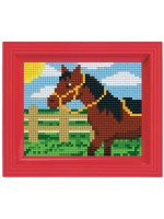 Мозайка с рамка Pixelhobby - Кон, комплект с пиксели Classic