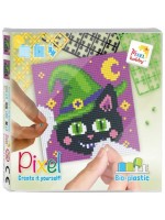 Мозайка с рамка Pixelhobby - Котка, комплект с пиксели Classic