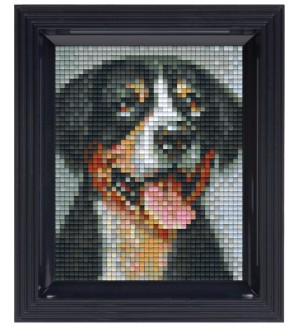 Мозайка с рамка Pixelhobby - Куче Зененхунд, комплект с пиксели Classic
