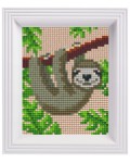 Мозайка с рамка Pixelhobby - Ленивец, комплект с пиксели Classic