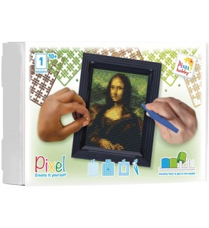 Мозайка с рамка Pixelhobby - Мона Лиза, комплект с пиксели Classic