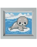 Мозайка с рамка Pixelhobby - Тюленче, комплект с пиксели Classic